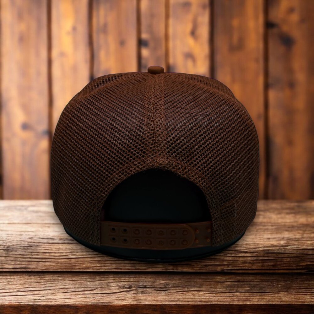 It's A Wonderful Life Bailey Bros Mens Trucker Hat Brown Bedford Falls NY Cap - Picture 2 of 4